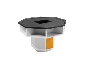 Quality Glare surface octagonal corner countertop with corrosion protection for testing center for sale