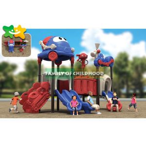 Quality Public Parks Plastic Playground Slide Aluminum Alloy Post Exquisite Craft for sale