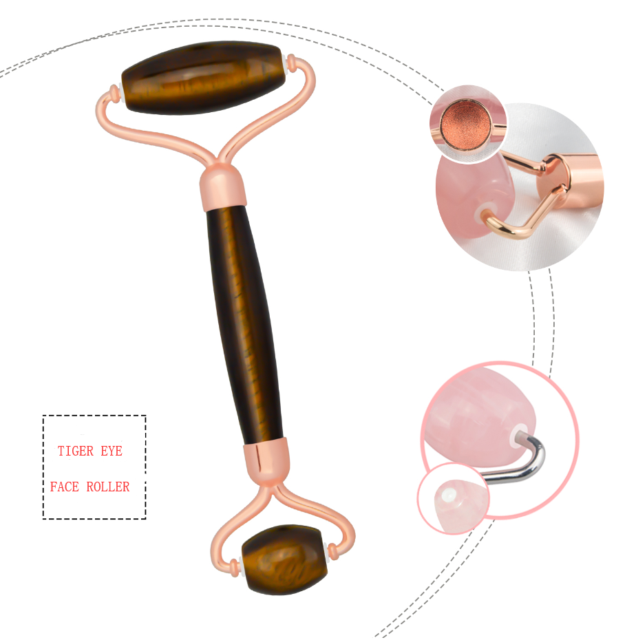 Amazon Best sells beauty products tiger eye jade roller for face massager