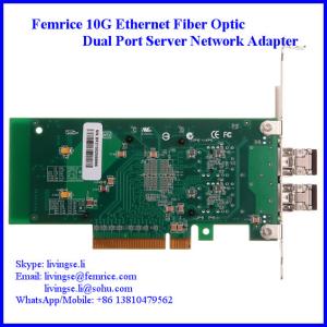 China 10G Dual Port Server Application NIC Lan Card Lan Adapter on sale