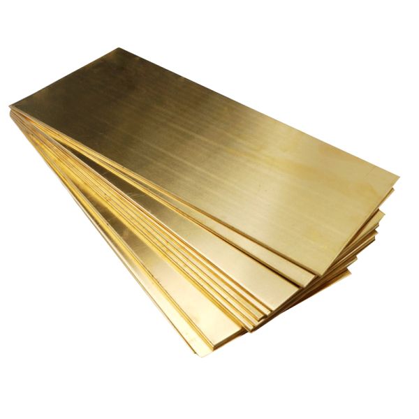 Customized Thickness 1.5 Mm Copper Sheet C26800 C27200 24x24 Shiny Brass