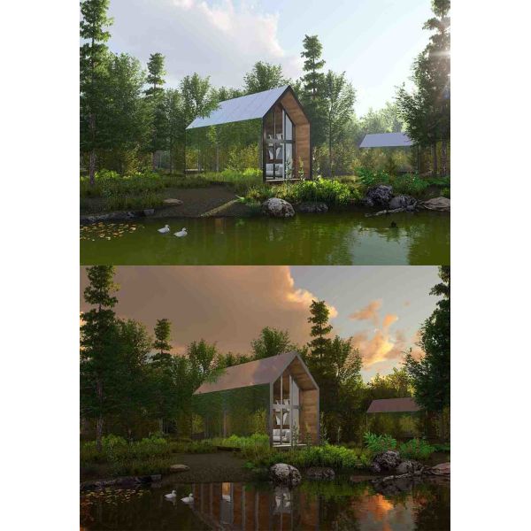 Luxurious Aviation Aluminum Wood House With Lightweight Wateproof Soundproof Villa