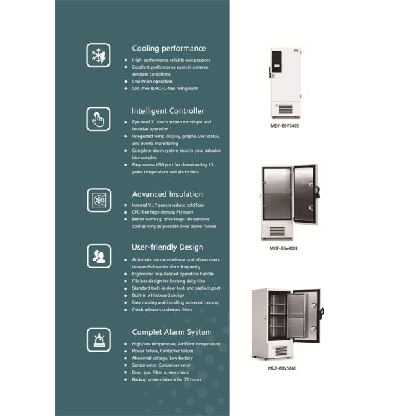 Unprecedented 838L LCD Display Ultra Low Temperature Freezer Minus 80 Degree