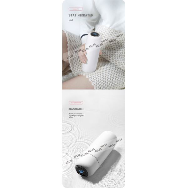 Practical Steel Smart Insulated Water Bottle With LCD Temperature Display
