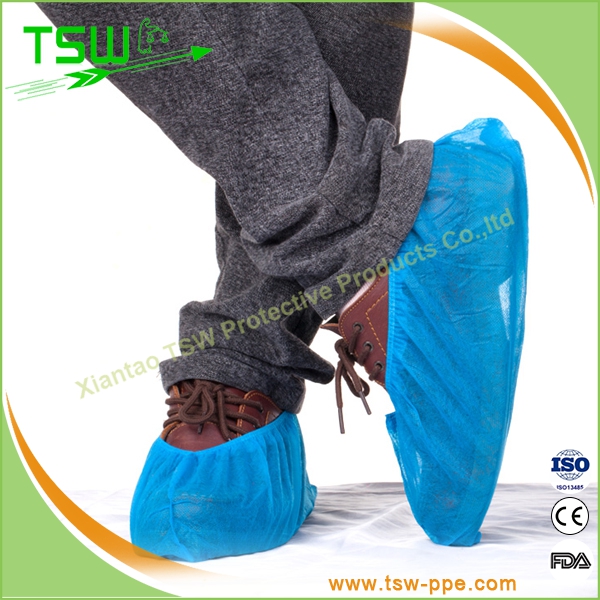 30GSM PP Disposable Over Shoes With Waterproof CPE Sole