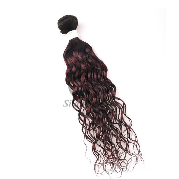 #T1B/99J Water Wave Remy Human Hair Bundles Sew In Weave Bundles Brazilian Bundle Deals