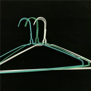 Quality 16 Inch 1.9mm Wire Coat Hangers , Powder Coated Dry Cleaner Pants Hangers for sale