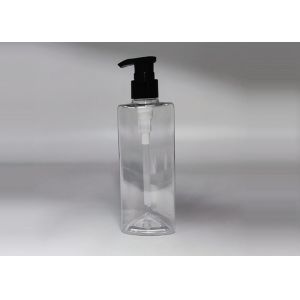 Quality Triangle Clear Plastic PET Bottle 250ml For Cosmetic Packaging for sale
