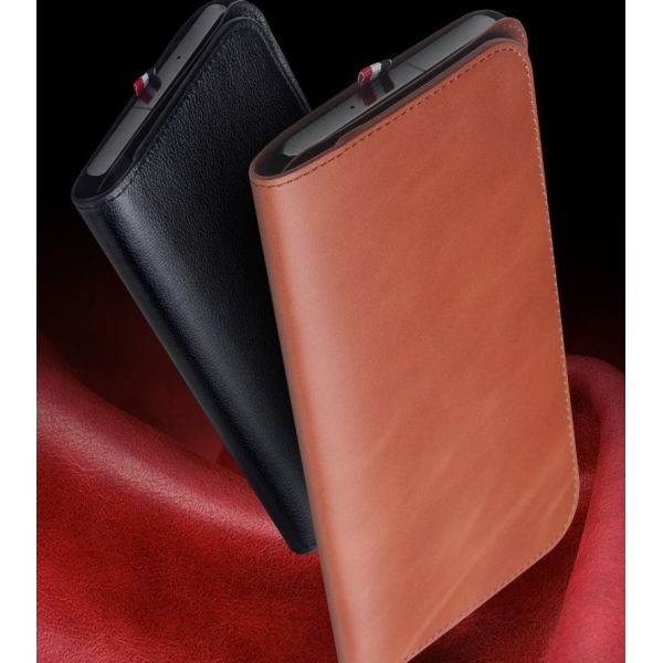 Suitable For Mobile Phones Huawei Samsung Apple Genuine Leather Mobile Phone Case Wallet Magnetic Buckle Card Holder Cash Multi-Function Business