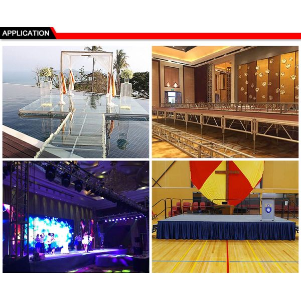 Circus Aluminum Spigot Truss Stage Lighting Scaffolding For Event , Outdoor Concert , Party