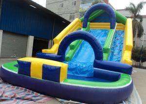 China 0.55mm PVC Inflatable Adult Pool Slides For Amusement Park , Inflatable Water Park on sale