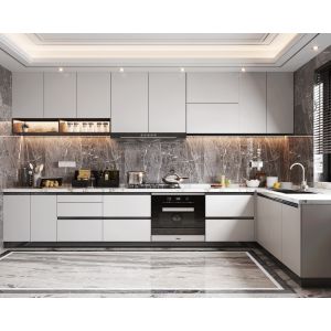 Customized Complete Modern Kitchen Cabinets And Islands White Shaker Cabinet