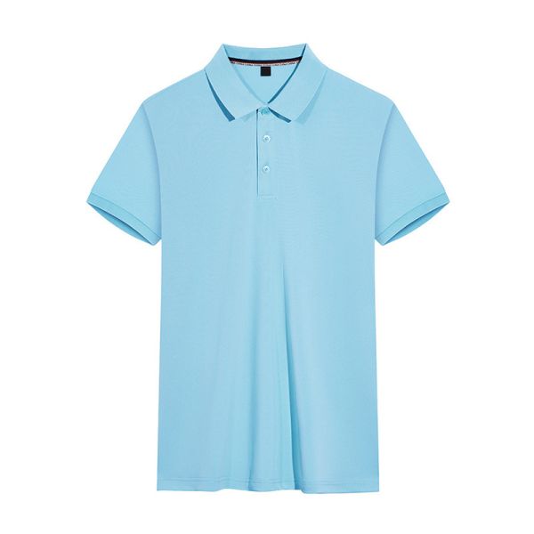 S to 4XL Classic Lapel Loose Casual Polo Shirt 96 Polyester 4 Spandex Shirts