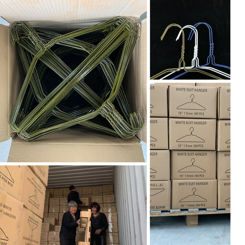 Disposable White Wire Hangers Diameter 2.5mm Environmental Protection