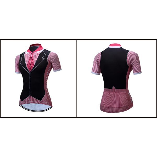 Female Mountain Bike Riding Jersey Short sleeved Cycling Gravel Jersey