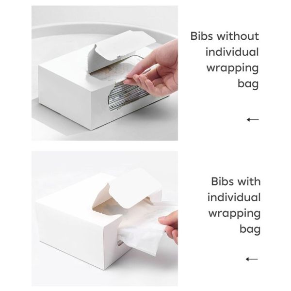 Disposable Hypoallergenic Infant Feeding Bib New Born Bibs For Travel