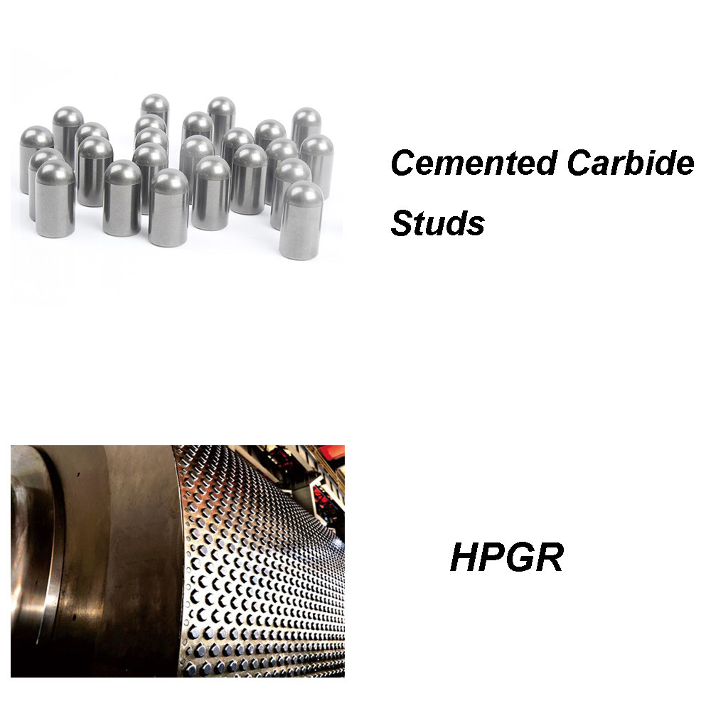 Finished Ground Tungsten Carbide Bits T.R.S 3100 For HPGR Rock Crushing