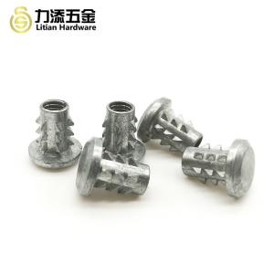 Quality Polished Anchor Nuts Furniture Threaded Inserts For Wood M3 M4 M5 M6 M8 for sale