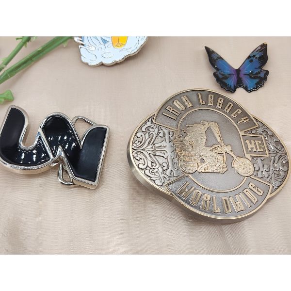 Alloy Automatic Belt Buckle Zinc Alloy Copper Custom Logo Buckle For Ratchet
