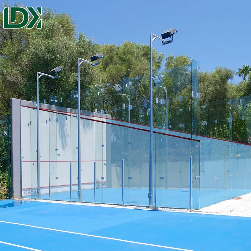 LED Outdoor Backyard Squash Court Durable Wood Flooring Squash Facilities Customization