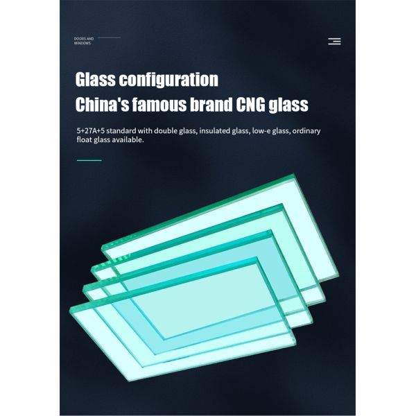 Broken Bridge Aluminum Profile Folding Screen Sliding Windows for Commercial Buildings