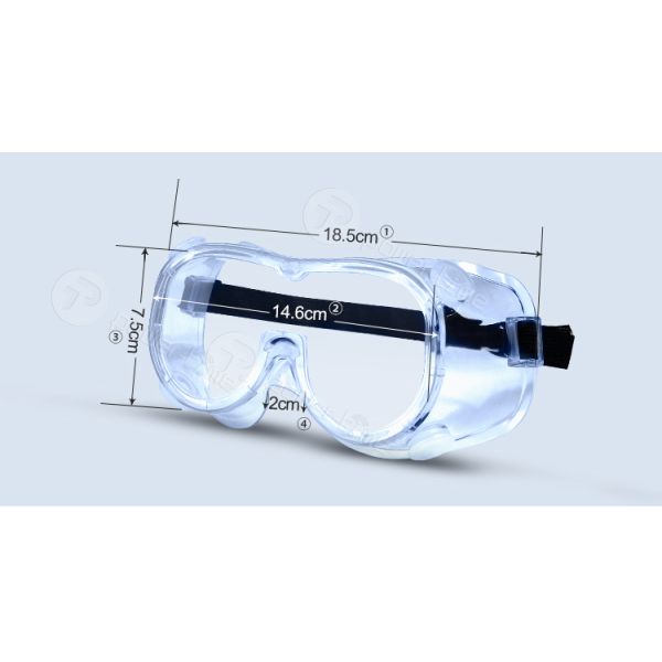 Eye Protector Ppe Safety Goggles With Tough Polycarbonate Clear Lenses