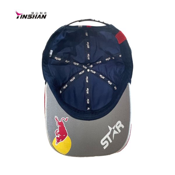Motors Racing Team Multicolor Spring Cotton Baseball Cap with Embossed Printing Style