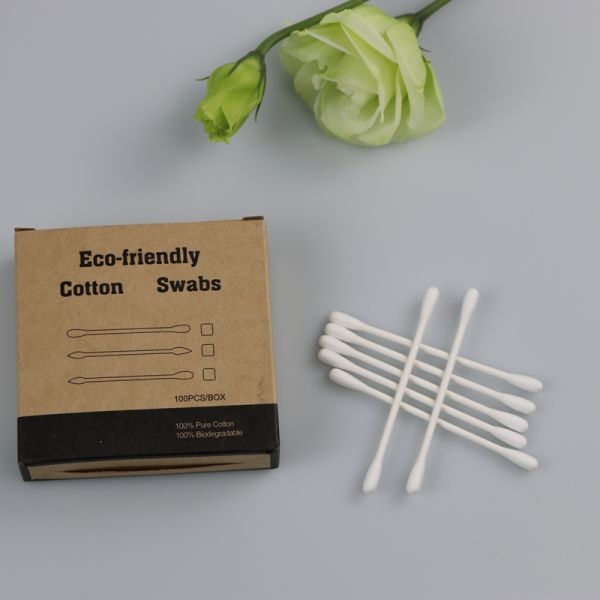 Wooden Stick Micro Pointed Cotton Swab 1mm Lint Free For Cleaning