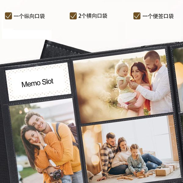 Insert Card Collection Binder Pu Leather Multifunction Large Photo Album