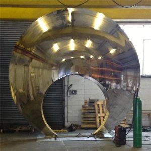 Modern Garden Abstract SS Outdoor Metal Sculpture