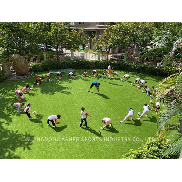 Synthetic Interlocking Grass Tiles , Polyethylene Artificial Grass 16800 Density