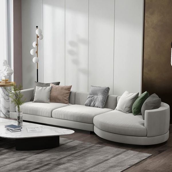 320*130cm Diamond Tufted Modern Fabric Sofa Set 100 Percent Polyester Fabric