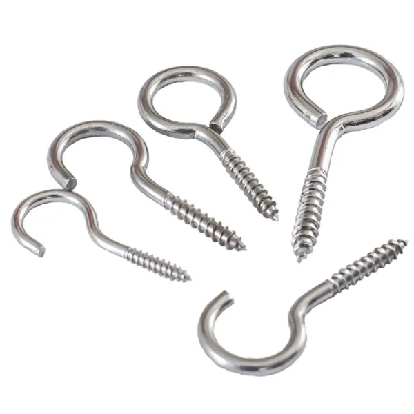Stainless Steel SS316 Shoulder Hook Self Tapping Wood Screw Closed Eye Bolt