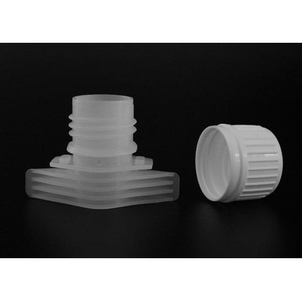 Food Grade Plastic Stand Up Pouch Spout Caps Blue Color Diameter 16mm
