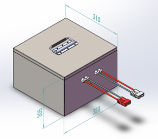 24V 100AH Rechargeable Lifepo4 Battery For 800W Road Sweeper Asphalt Street Cleaning Truck