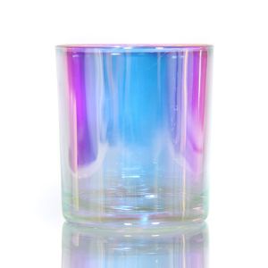 Wholesale Custom Unique Frosted Glass Candle Jars With Metal Lids