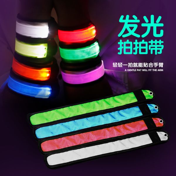 Nylon Fabric Armband LED Flashing leggings warning light band For Night Running sports Safety Quick Details Place of O
