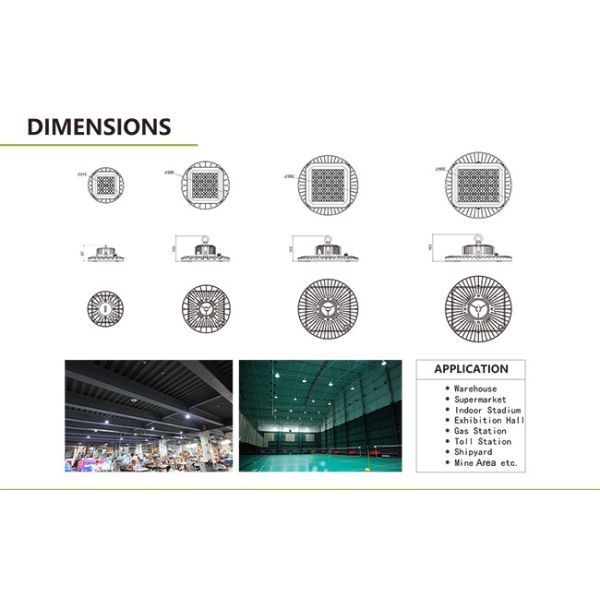 150W Warehouse UFO LED High Bay Light Module Design With Good Heat Dissipation