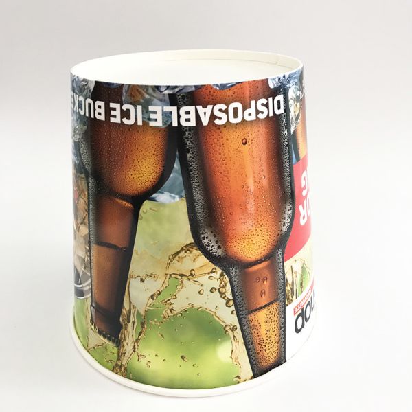 Take Away Disposable Paper Buckets With Lids Eco Friendly 170oz Food Grade