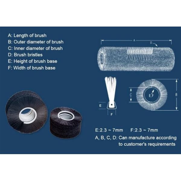 CE Stainless Steel 1.4mm Nylon Machinery Capsule Polishing Brush