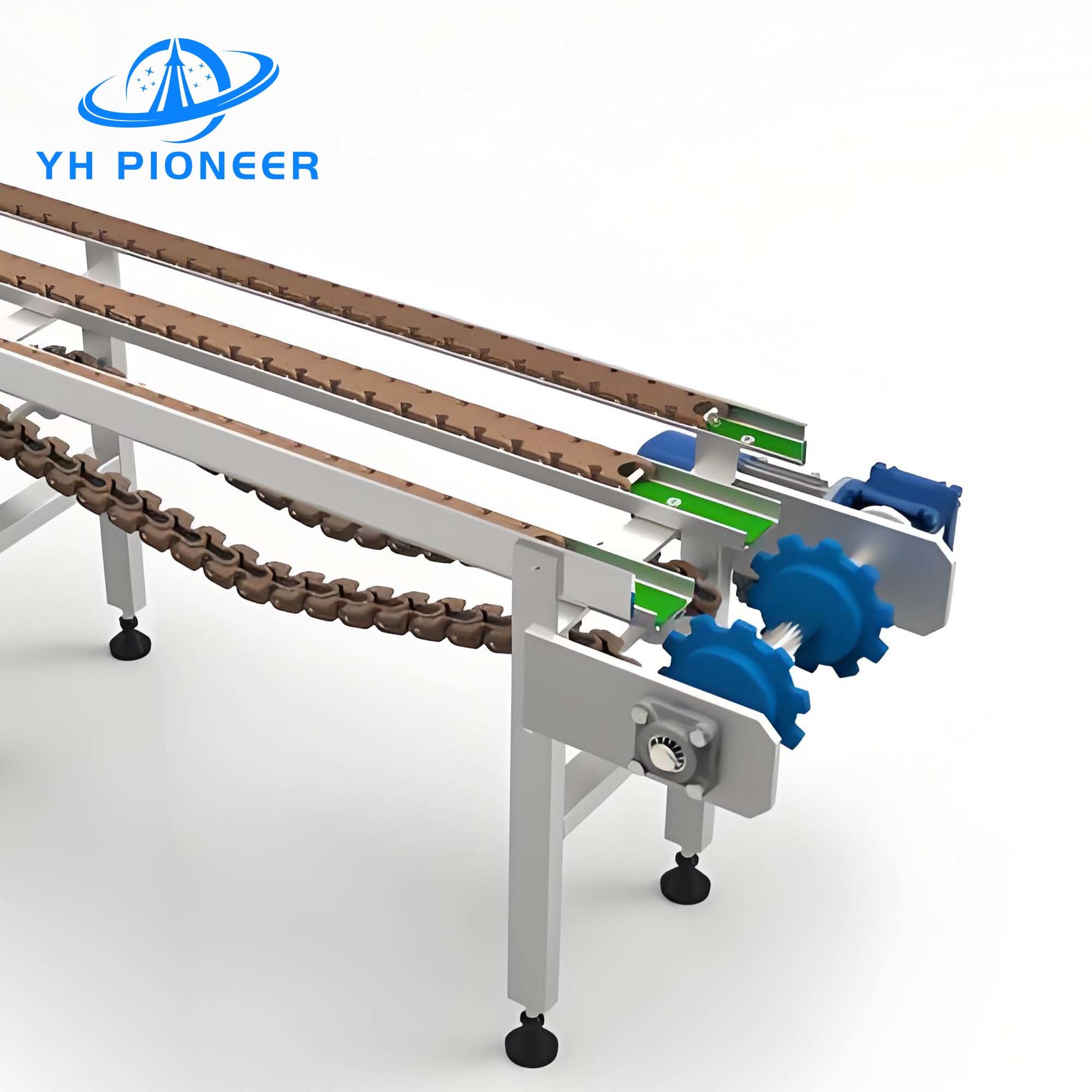 Quality High Capacity Double Chain Conveyor Machine Material Handling CE Certificated for sale
