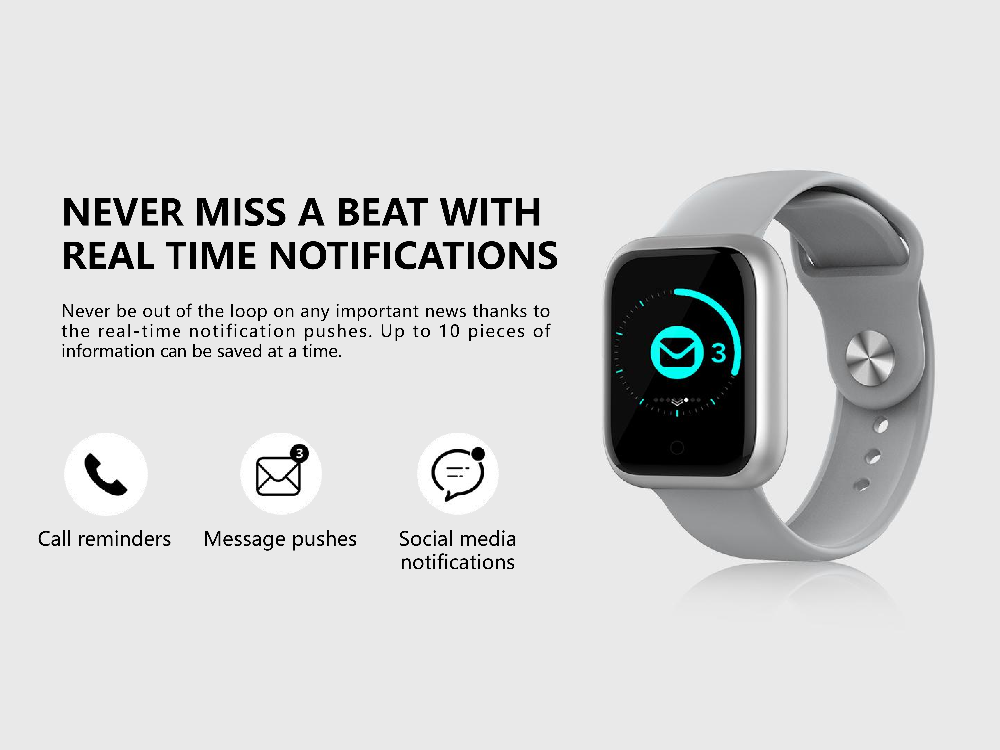 1MORE Omthing E-Joy Smart Watch Heart Rate Health Sleep Monitoring Wristband Waterproof Wearable Omthing Smart Watch