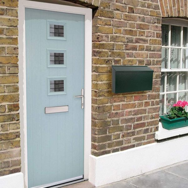 Custom Logo American Style Wedding Mailbox Postbox Cards Box Metal with Red Heart Flag