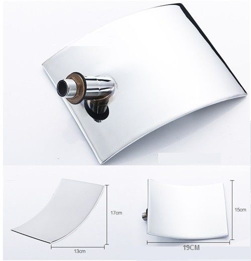 Space Saving Waterfall Shower Faucet , Shower Faucet Set With Hand Shower Spray