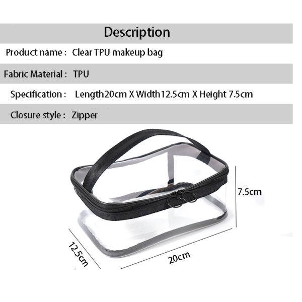 Make up bag waterproof transparent travel large capacity multi-functional lady wash bag