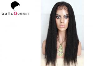 China No Shedding And No Shedding Natura Black Remy Human Hair Full Lace Wigs on sale