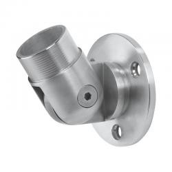 Quality Stainless Steel Stair Handrail Polished Wall Mounted Adjustable Elbow Flange for sale