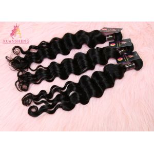 Quality 100% Virgin Indian Hair Loose Wave , Unprocessed Human Hair Bundles for sale