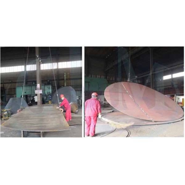 DIN 28011 Torispherical Dish Heads In Carbon Steel Stainless Steel TItanium Dish Ends