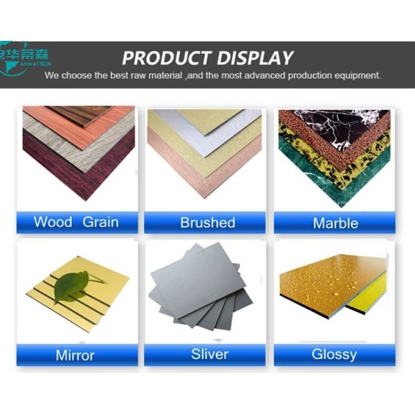 Solid Color B1 3mm Aluminium Composite Panel Building Material PE ACP